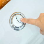 buttons of dual flush toilet